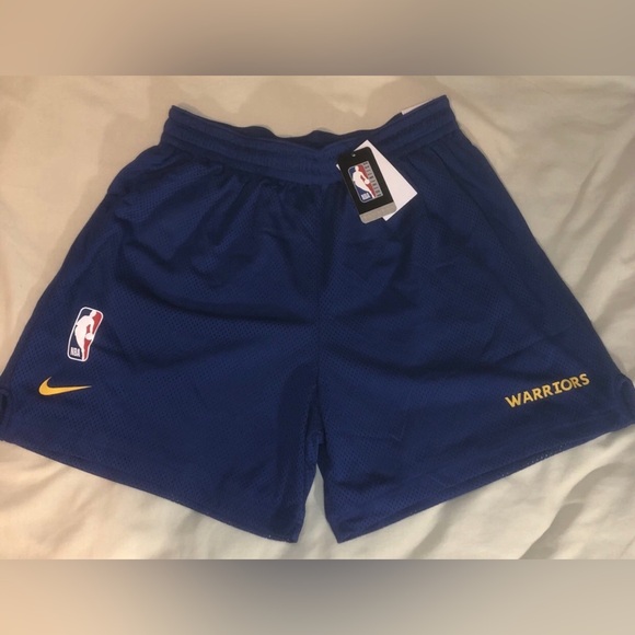 Golden State Warriors NBA Basketball Shorts Blue Men’s Size 2XL FV1992-495